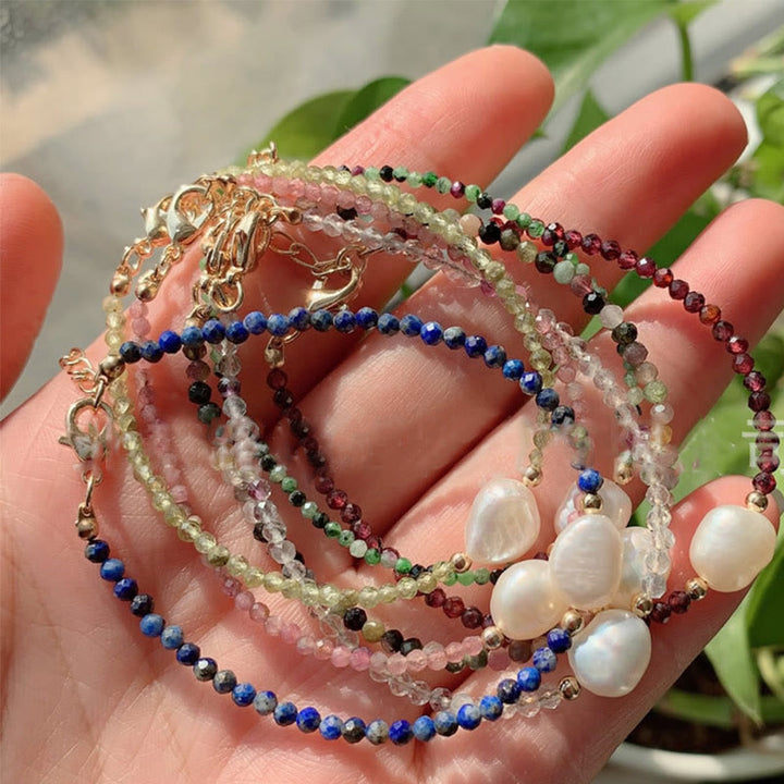 Bracelet pendentif en perles d'eau douce Olivenorma de 2 mm