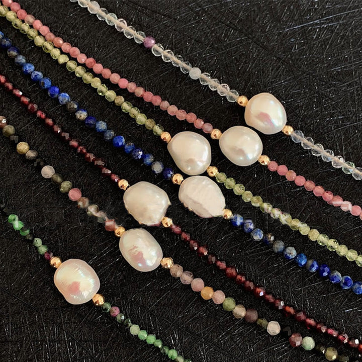 Bracelet pendentif en perles d'eau douce Olivenorma de 2 mm