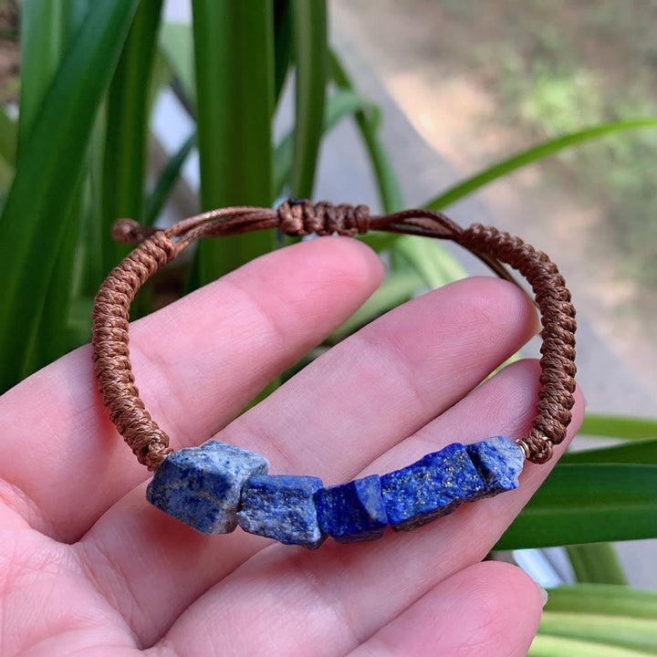 Bracelet tressé à cordon Olivenorma , éléments naturels irréguliers