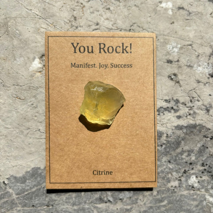 Carte Olivenorma « You Rock » Cadeau en pierre naturelle Pierre naturelle