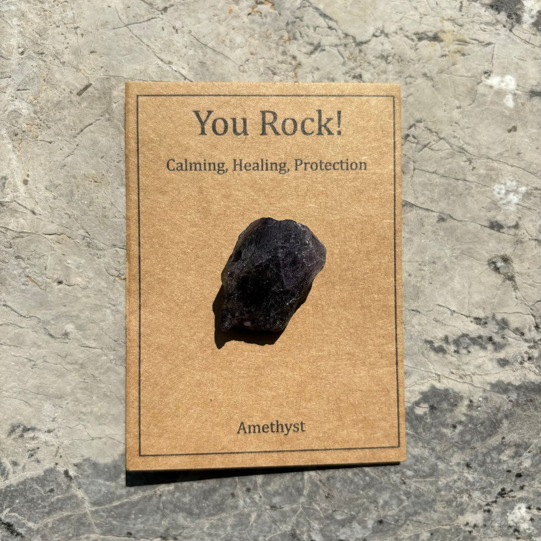 Carte Olivenorma « You Rock » Cadeau en pierre naturelle Pierre naturelle