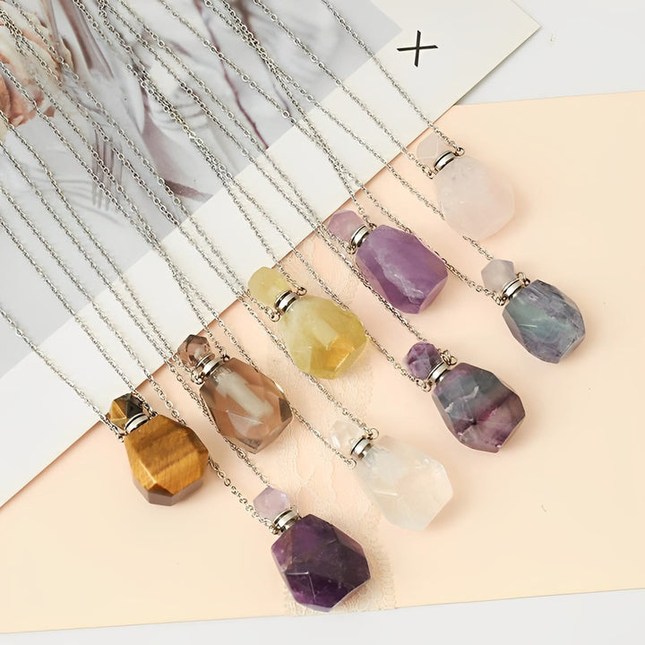 Collier diffuseur d'huiles essentielles en cristal Olivenorma