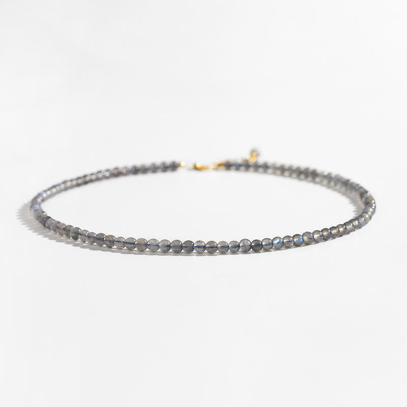 Bracelet de perles fines en labradorite naturelle Olivenorma