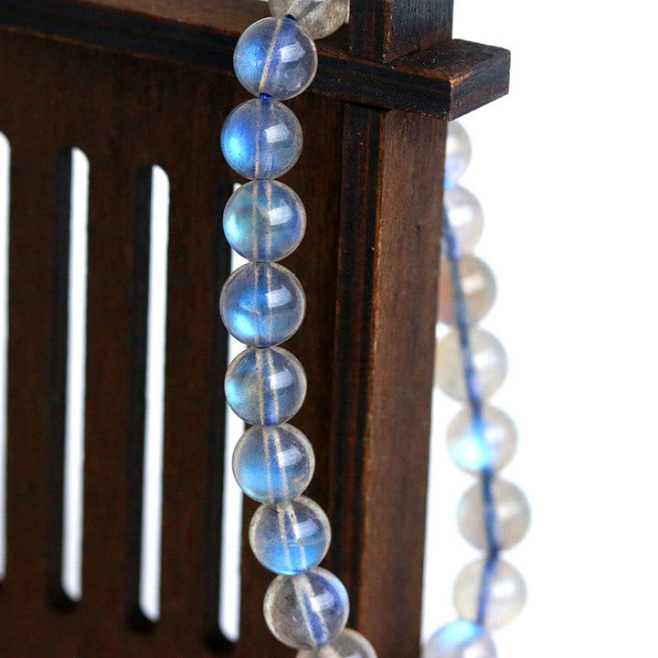 Bracelet de perles de labradorite naturelle Olivenorma 4-7A