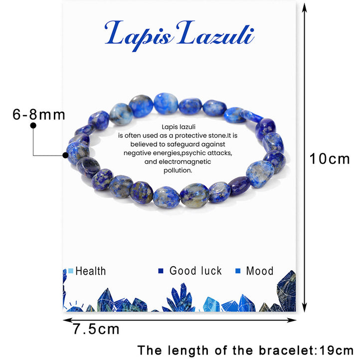 Bracelet Olivenorma en perles de cristal irrégulières naturelles de 6 à 8 mm