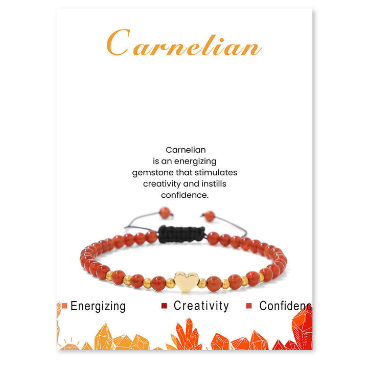 Bracelet à cordon Olivenorma en perles de cristal naturel de 4 mm