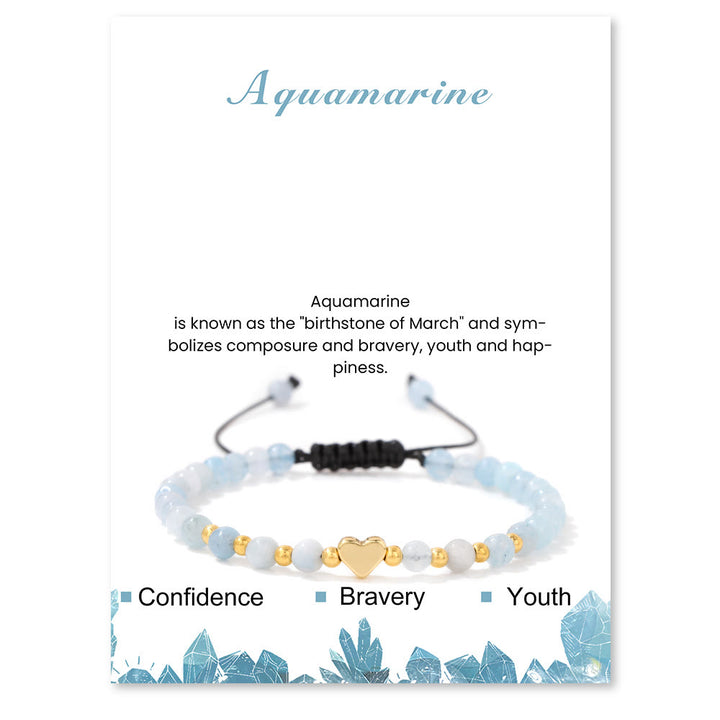 Bracelet à cordon Olivenorma en perles de cristal naturel de 4 mm