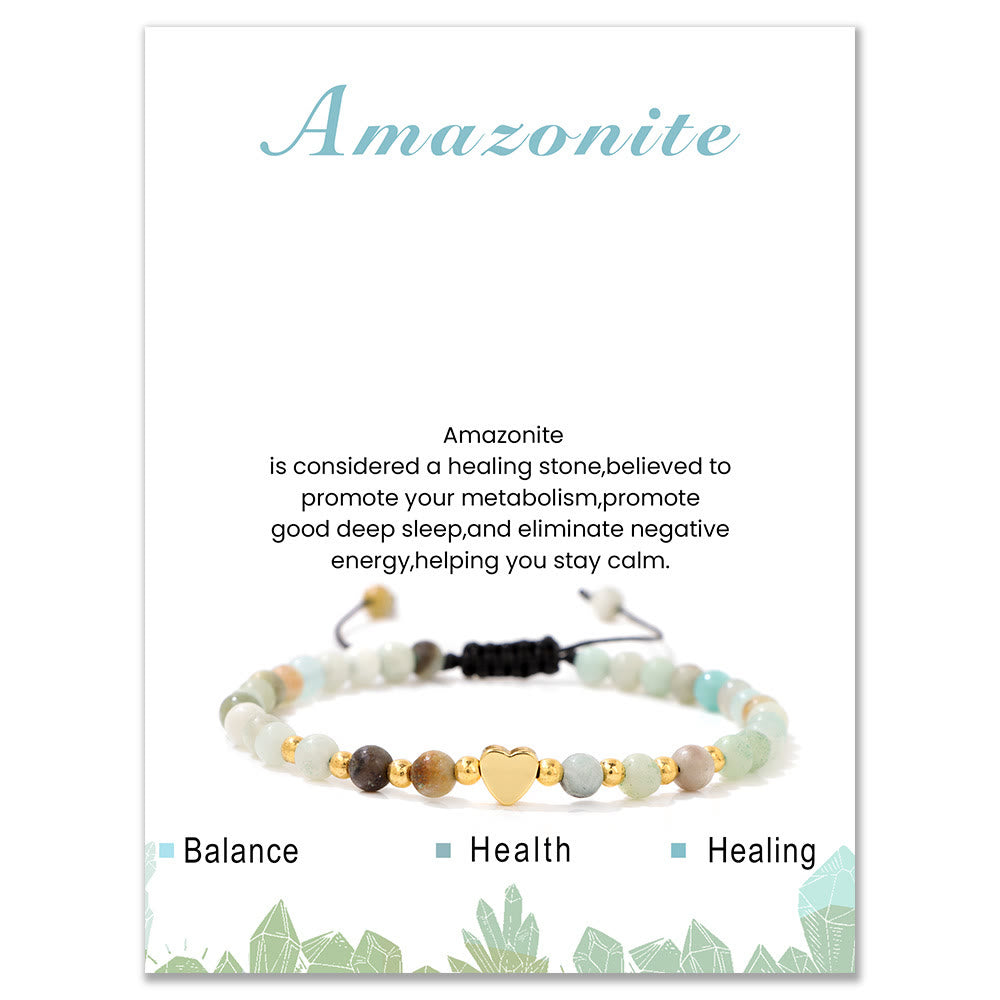 Bracelet à cordon Olivenorma en perles de cristal naturel de 4 mm