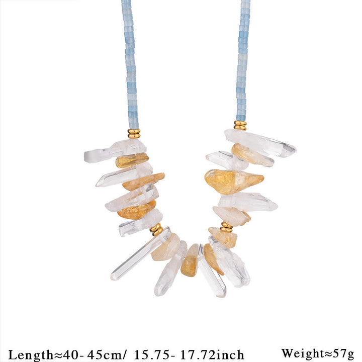 Collier pendentif poisson en acier inoxydable avec perles de cristal Olivenorma