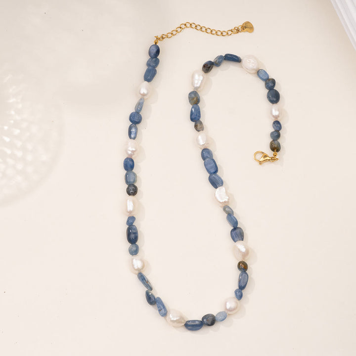 Collier pendentif poisson en acier inoxydable avec perles de cristal Olivenorma