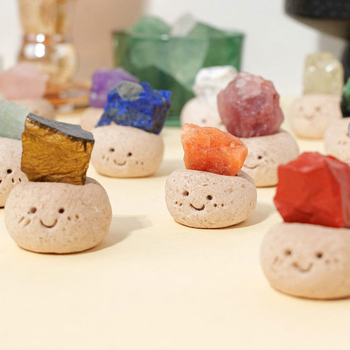 Décoration en cristal irrégulier naturel Olivenorma , petite fève