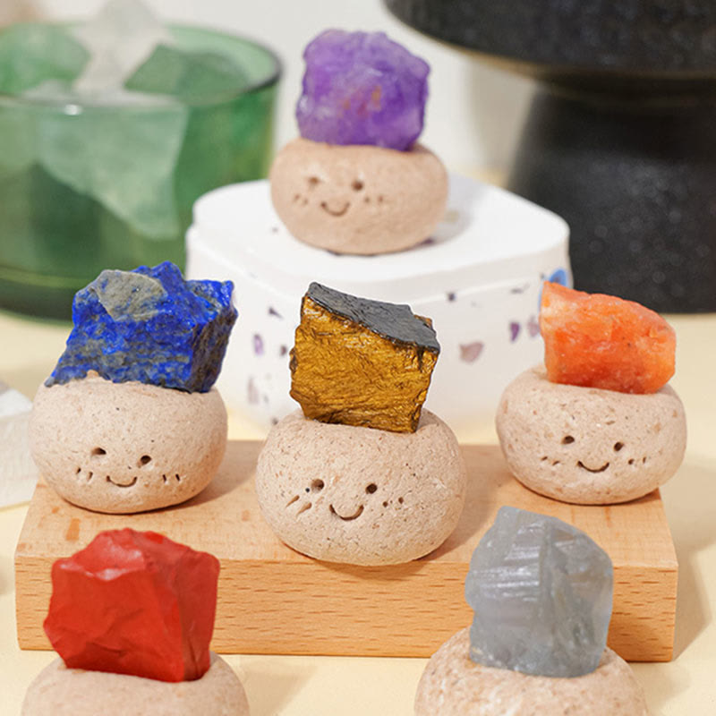 Décoration en cristal irrégulier naturel Olivenorma , petite fève