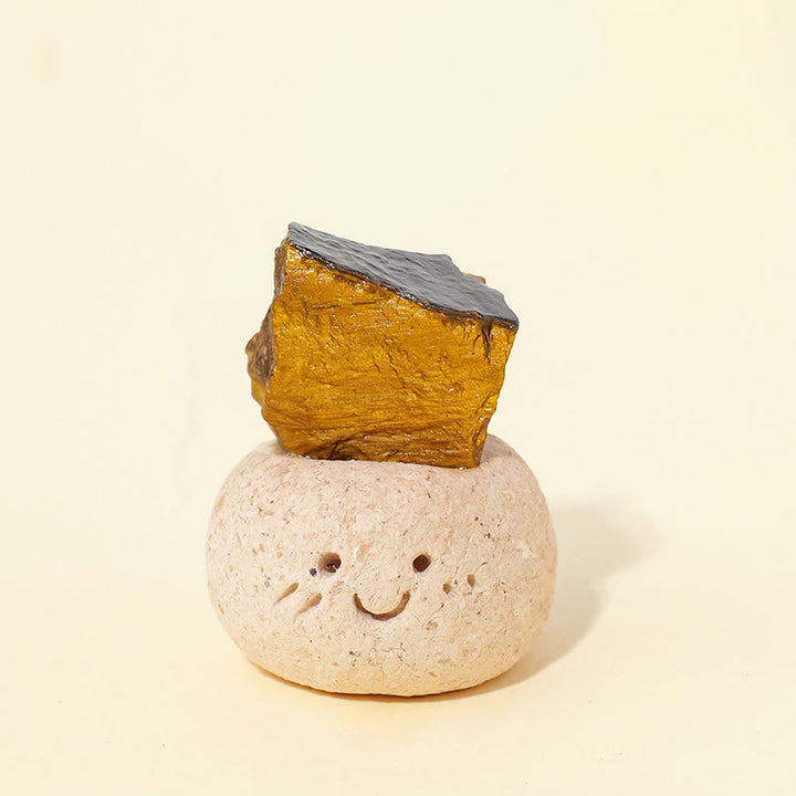 Décoration en cristal irrégulier naturel Olivenorma , petite fève