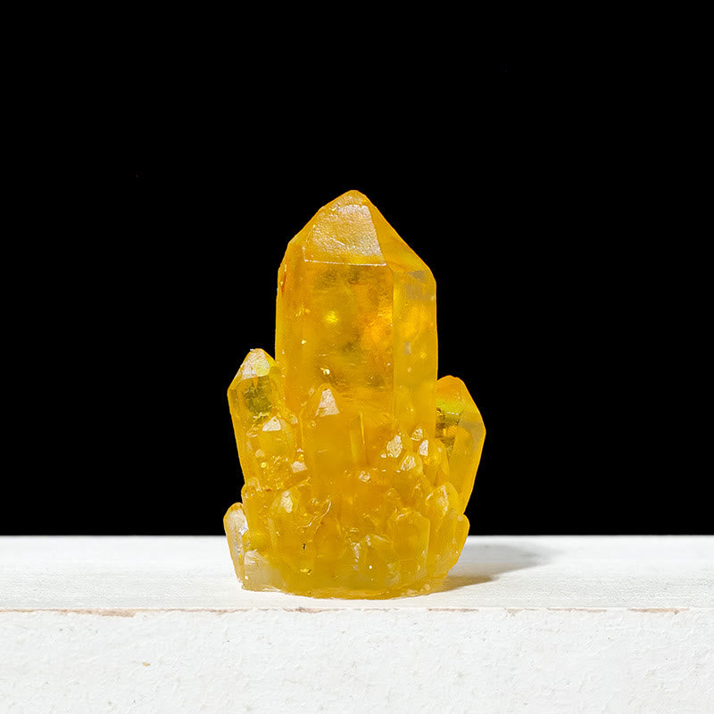 Décoration en pierre naturelle, gravier, cristaux époxy, grappes de pierres précieuses, Olivenorma