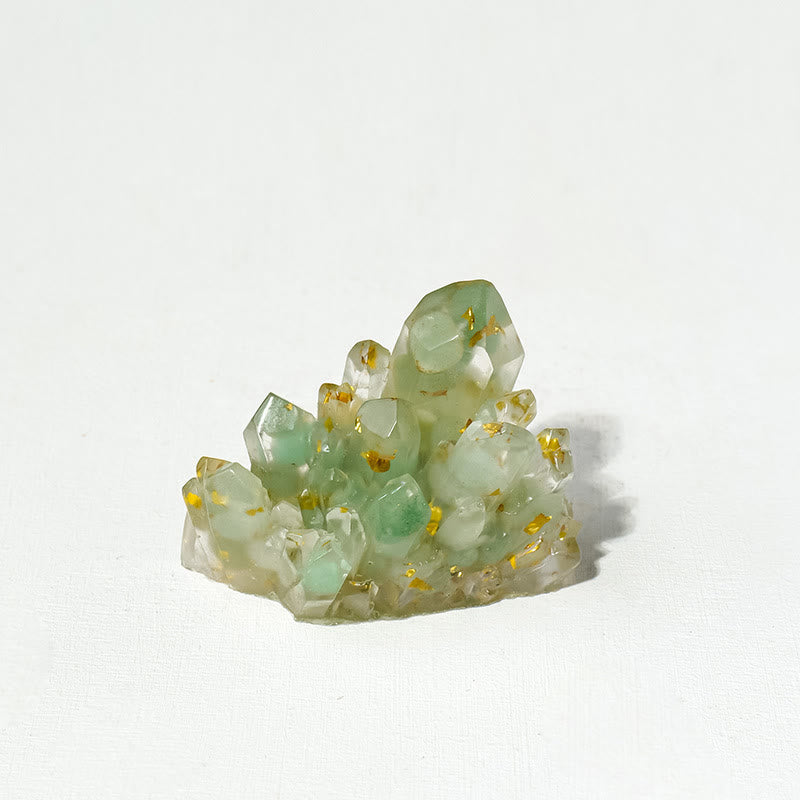 Décoration en pierre naturelle, gravier, cristaux époxy, grappes de pierres précieuses, Olivenorma