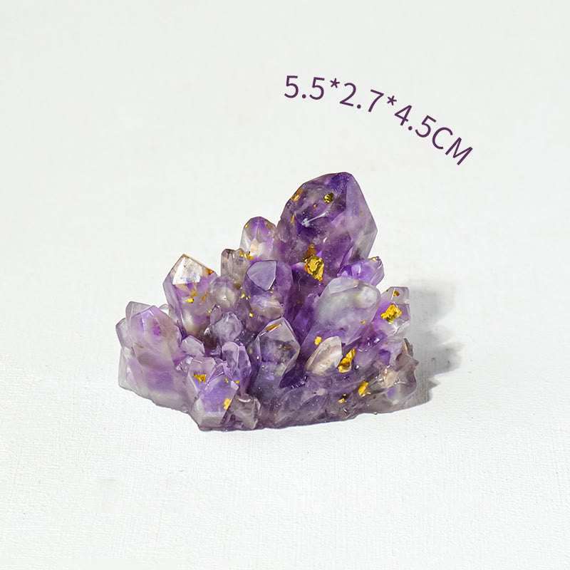 Décoration en pierre naturelle, gravier, cristaux époxy, grappes de pierres précieuses, Olivenorma