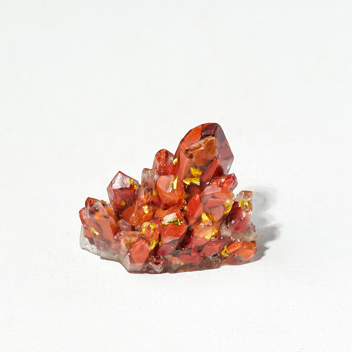 Décoration en pierre naturelle, gravier, cristaux époxy, grappes de pierres précieuses, Olivenorma