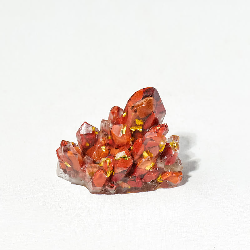 Décoration en pierre naturelle, gravier, cristaux époxy, grappes de pierres précieuses, Olivenorma