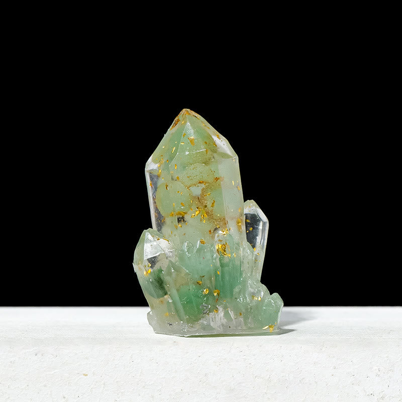 Décoration en pierre naturelle, gravier, cristaux époxy, grappes de pierres précieuses, Olivenorma