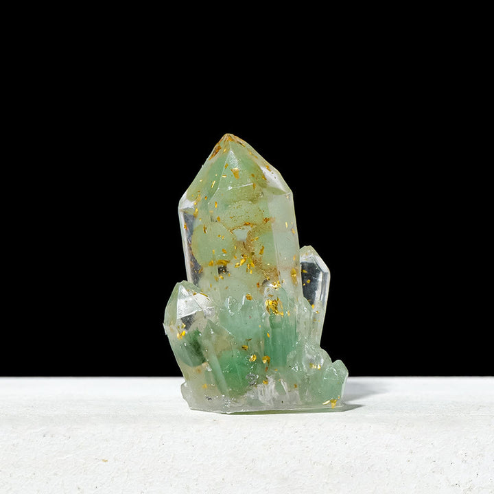 Décoration en pierre naturelle, gravier, cristaux époxy, grappes de pierres précieuses, Olivenorma