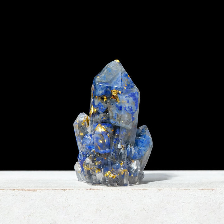 Décoration en pierre naturelle, gravier, cristaux époxy, grappes de pierres précieuses, Olivenorma