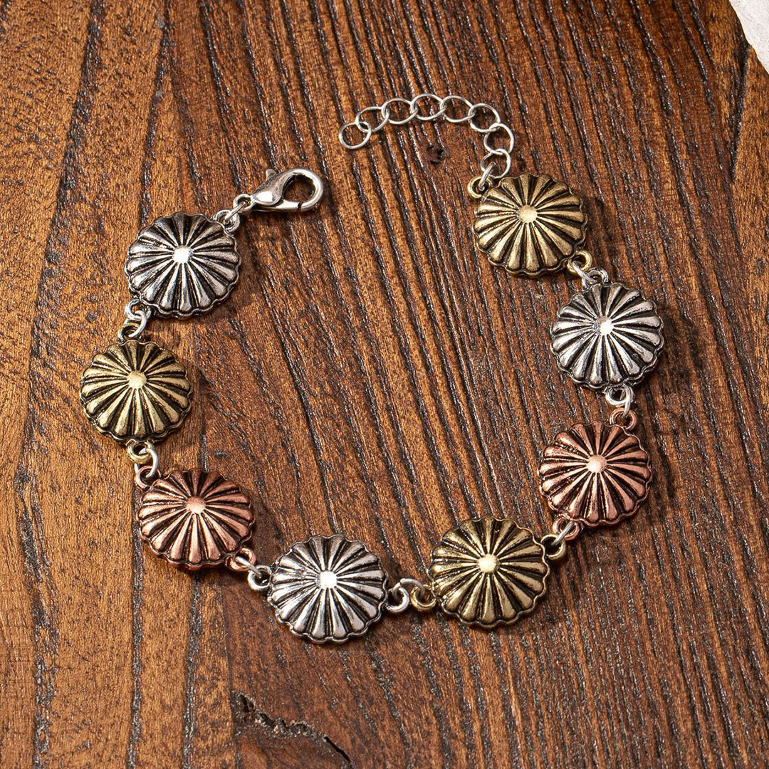 Bracelet en métal turquoise style bohème Olivenorma