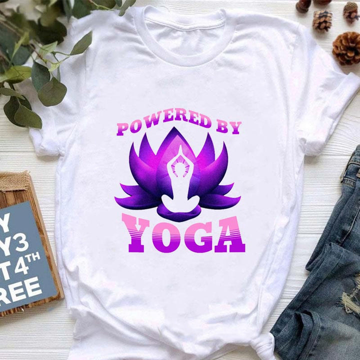 T-shirt imprimé OM avec Bouddha et méditation contre le mauvais œil Olivenorma
