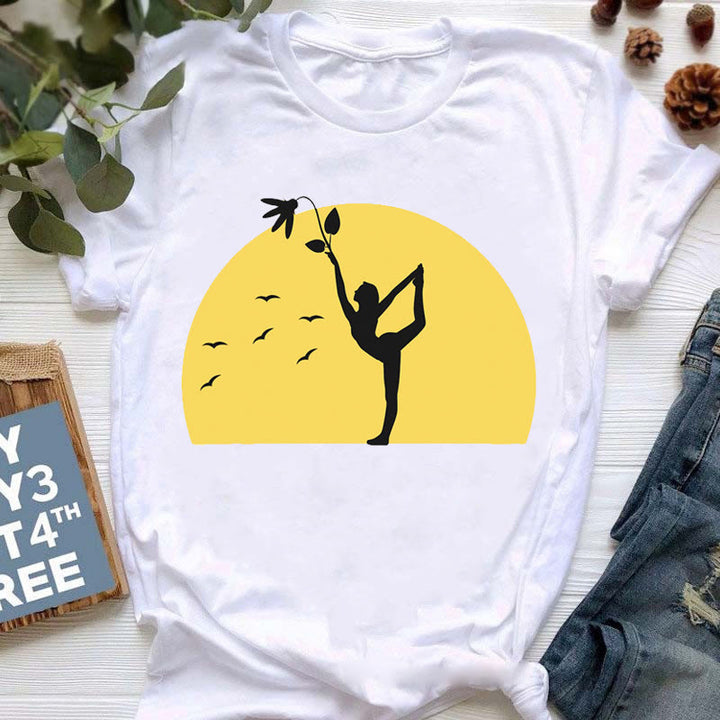 T-shirt imprimé coloré Olivenorma Bouddha Yoga Méditation