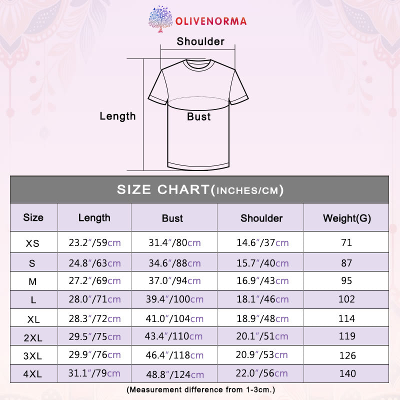 T-shirt rose imprimé lune et lotus noir en polyester Olivenorma