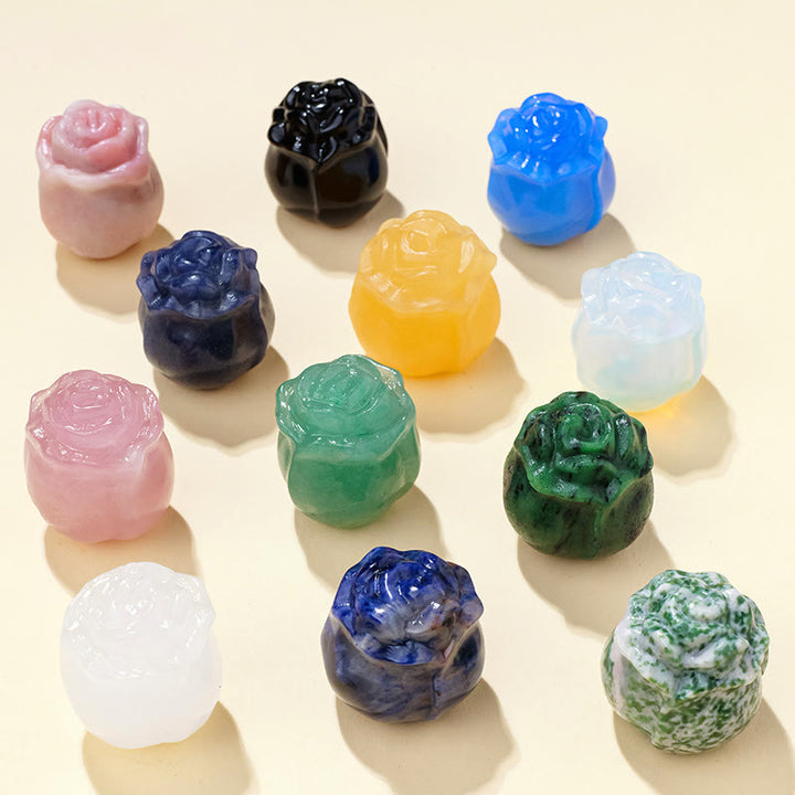 Décoration en pierre précieuse sculptée en cristal époxy Olivenorma