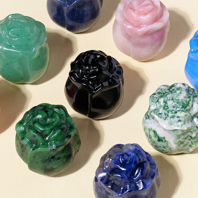 Décoration en pierre précieuse sculptée en cristal époxy Olivenorma