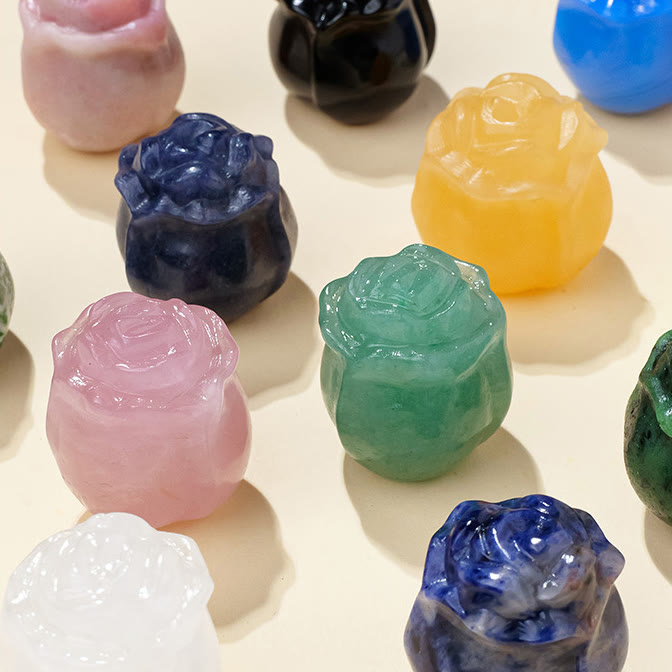 Décoration en pierre précieuse sculptée en cristal époxy Olivenorma