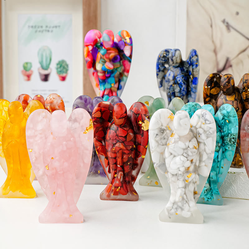 Décoration d'ange en cristal époxy Olivenorma