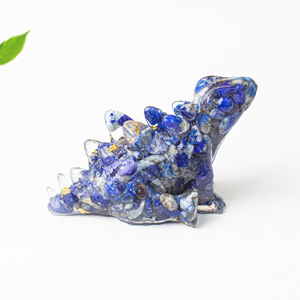 Décoration en cristal époxy Olivenorma , adorable petit dinosaure en pierre précieuse