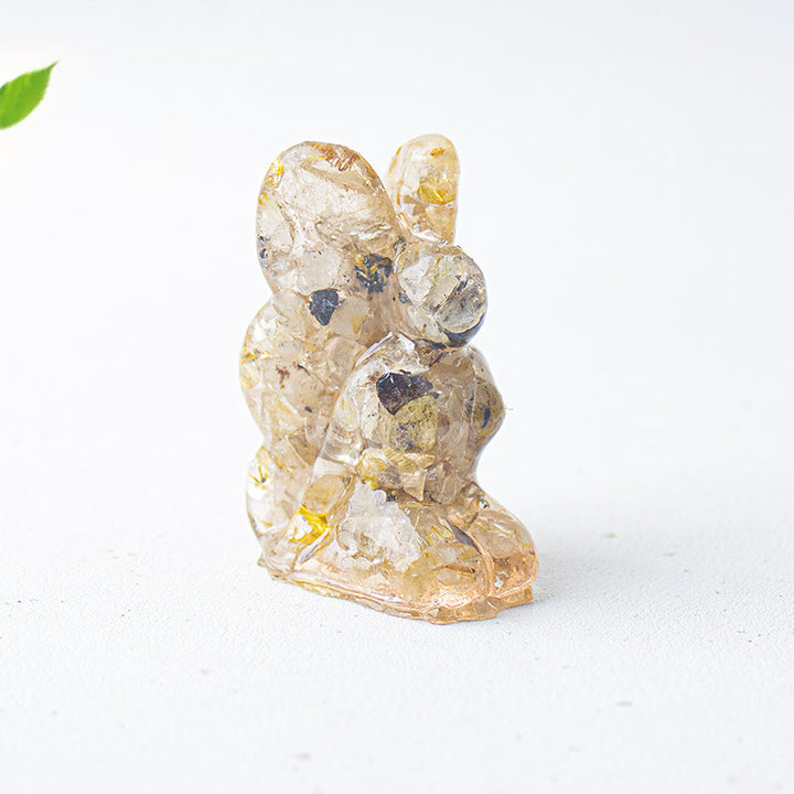 Décoration en pierre précieuse fée papillon en cristal époxy Olivenorma