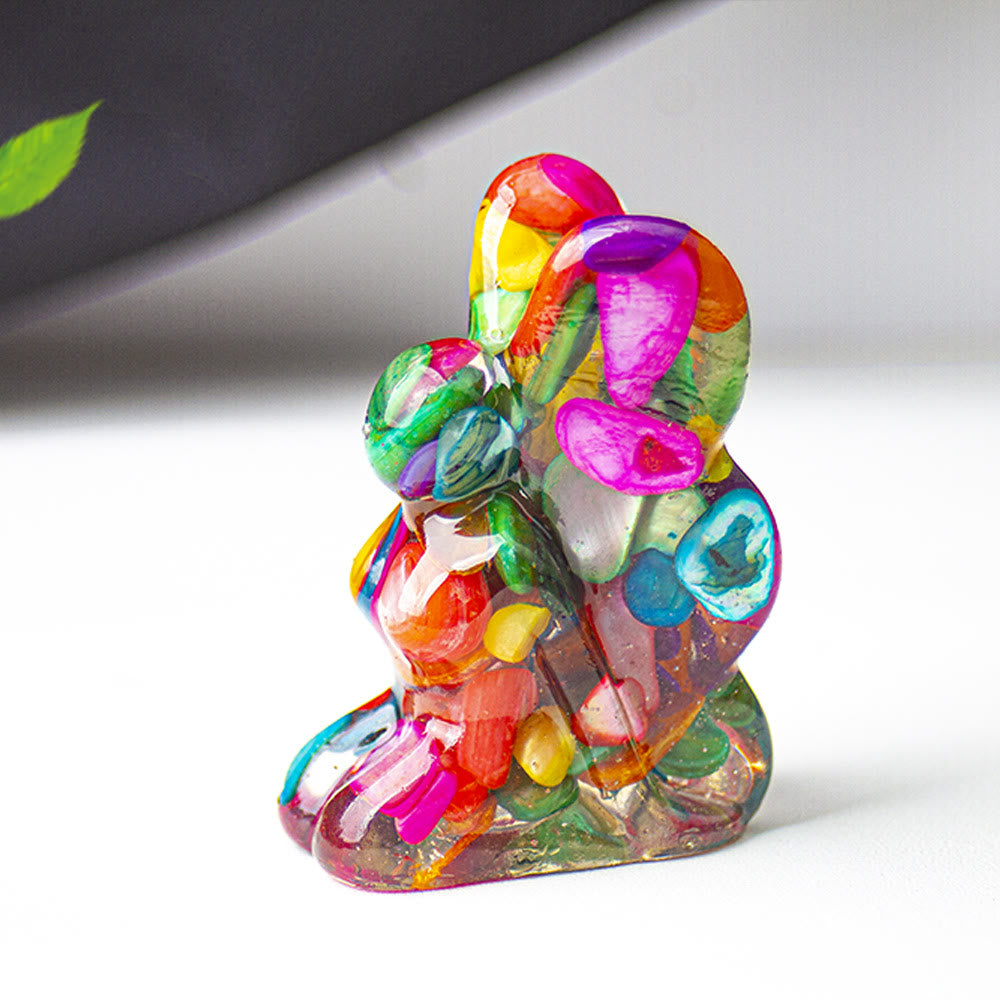 Décoration en pierre précieuse fée papillon en cristal époxy Olivenorma