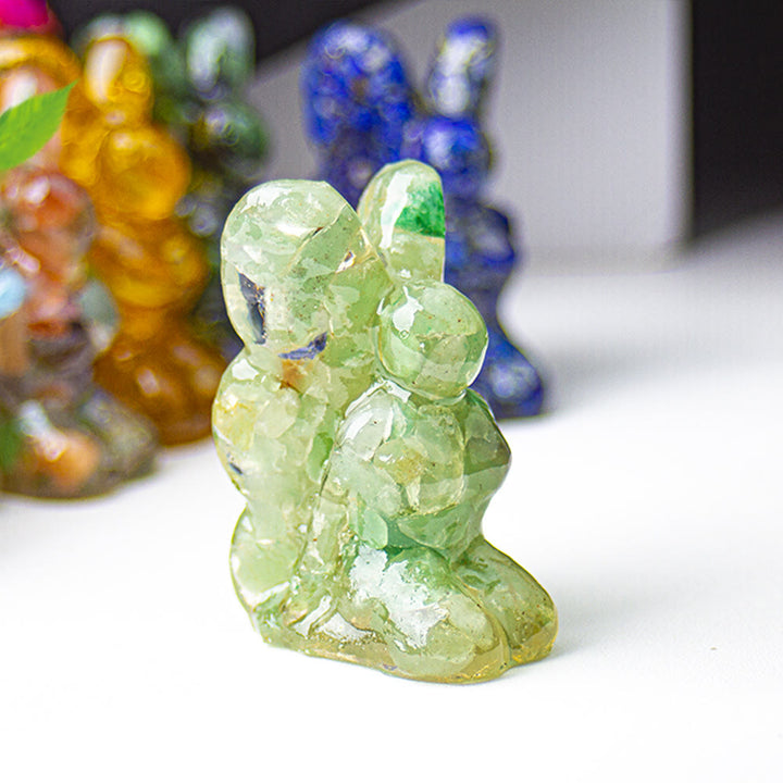 Décoration en pierre précieuse fée papillon en cristal époxy Olivenorma