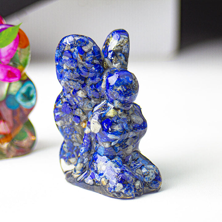 Décoration en pierre précieuse fée papillon en cristal époxy Olivenorma