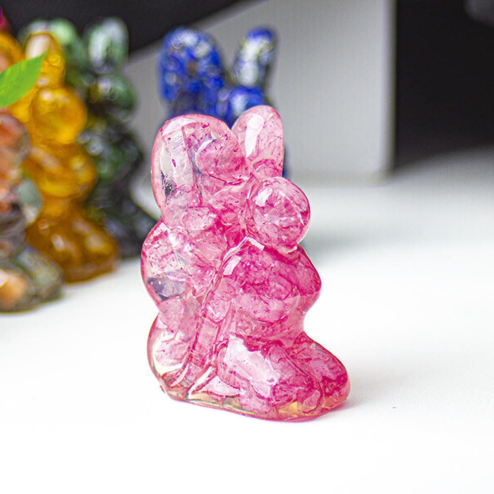 Décoration en pierre précieuse fée papillon en cristal époxy Olivenorma