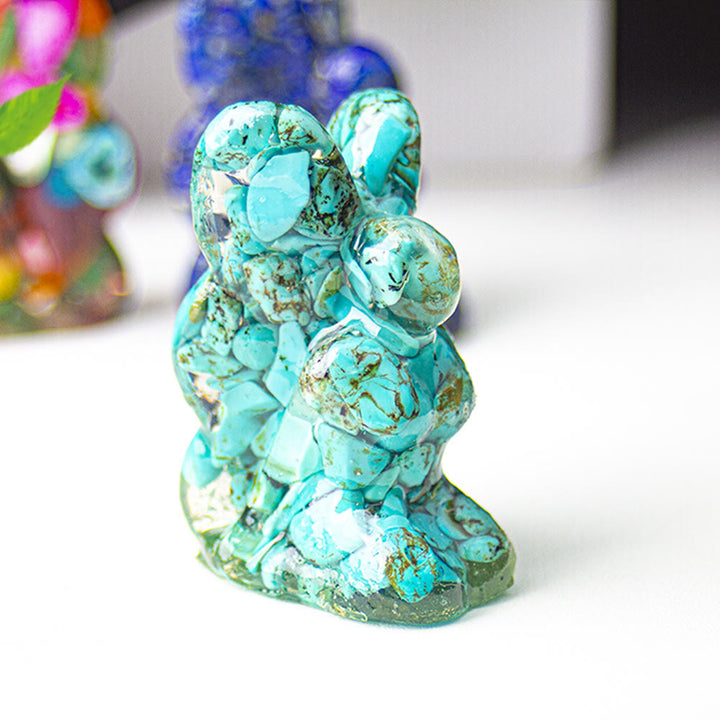 Décoration en pierre précieuse fée papillon en cristal époxy Olivenorma