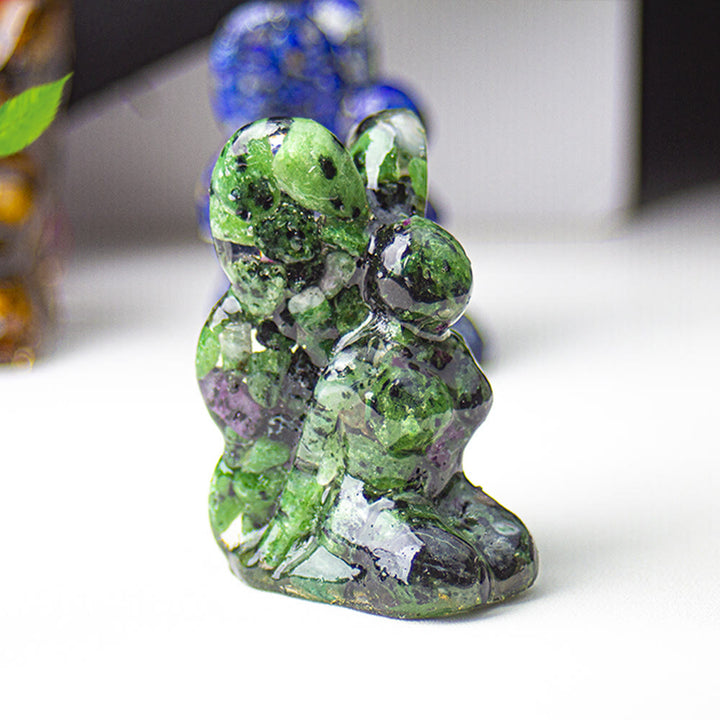 Décoration en pierre précieuse fée papillon en cristal époxy Olivenorma