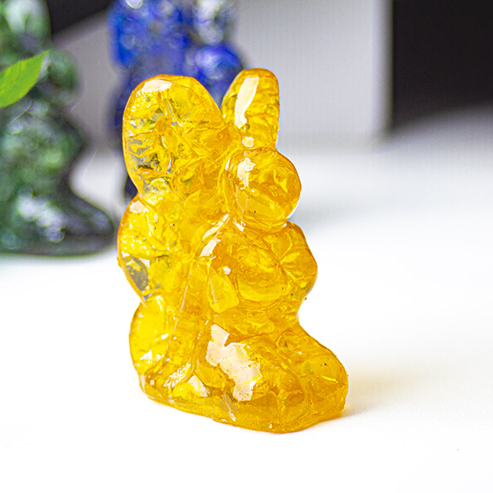 Décoration en pierre précieuse fée papillon en cristal époxy Olivenorma