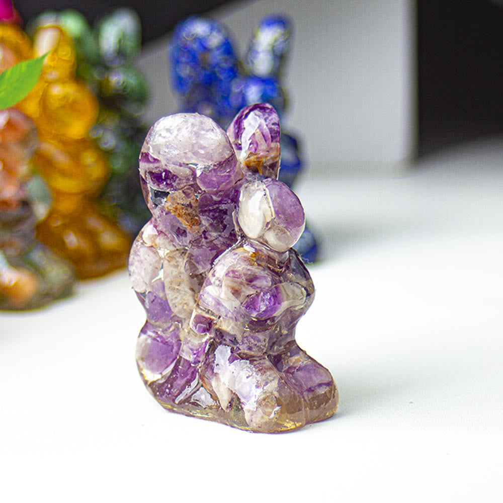 Décoration en pierre précieuse fée papillon en cristal époxy Olivenorma