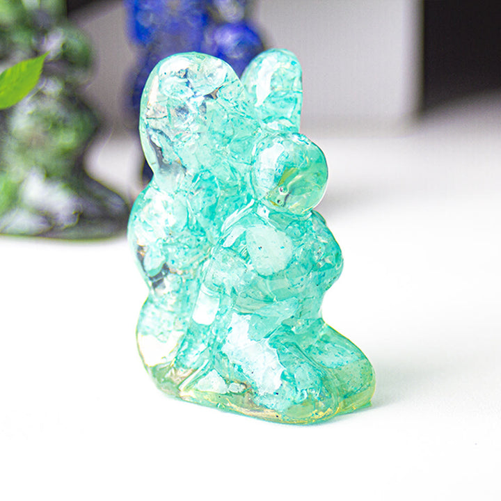 Décoration en pierre précieuse fée papillon en cristal époxy Olivenorma