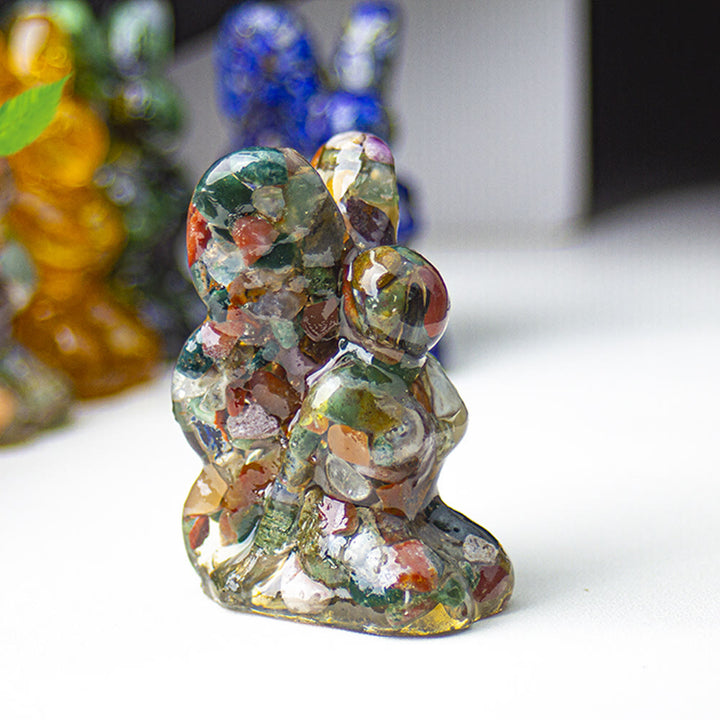 Décoration en pierre précieuse fée papillon en cristal époxy Olivenorma