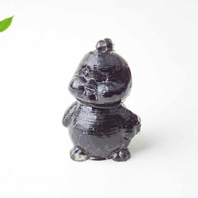 Décoration en cristal époxy Olivenorma en forme de poussin