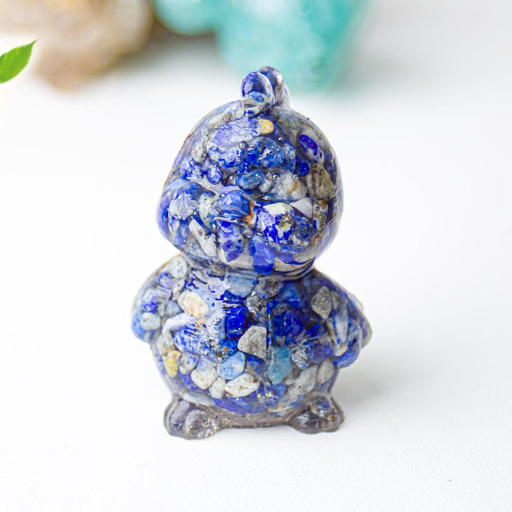 Décoration en cristal époxy Olivenorma en forme de poussin