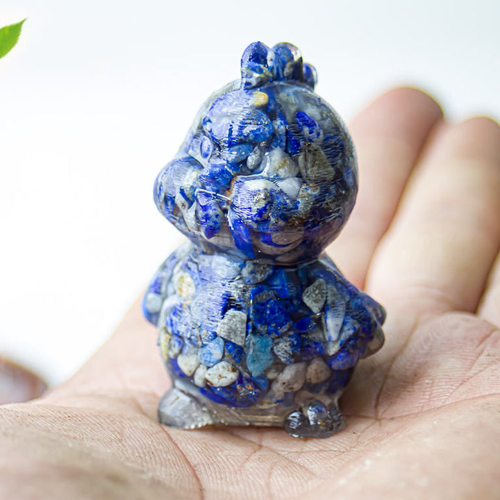 Décoration en cristal époxy Olivenorma en forme de poussin