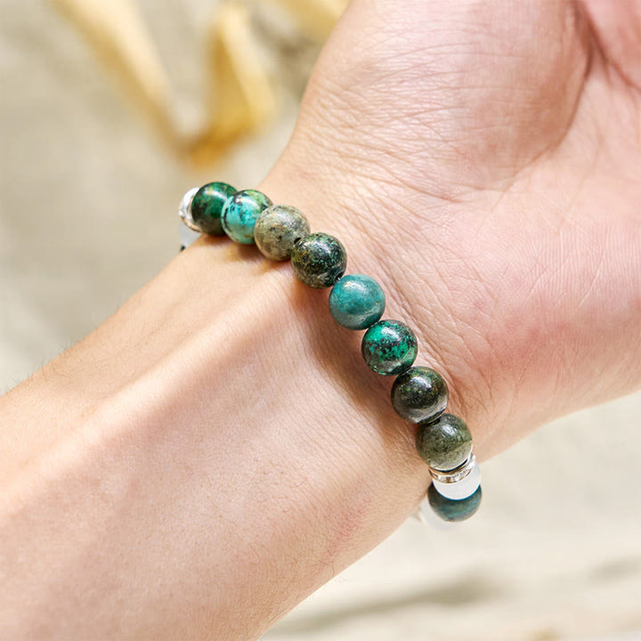 Bracelet Olivenorma « Serenite Flow » en turquoise africaine, apaisant et purifiant - image 7