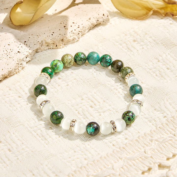 Bracelet Olivenorma « Serenite Flow » en turquoise africaine, apaisant et purifiant - image 10